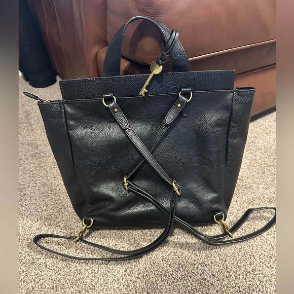 Fossil Amelia Backpack White Cheetah - Picture 2 of 7